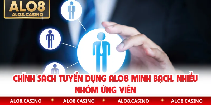 Chính sách tuyển dụng ALO8 minh bạch, nhiều nhóm ứng viên