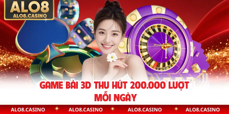Game bài 3D thu hút 200.000 lượt mỗi ngày