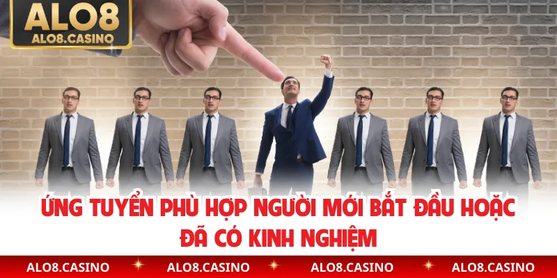 Ứng tuyển phù hợp người mới bắt đầu hoặc đã có kinh nghiệm